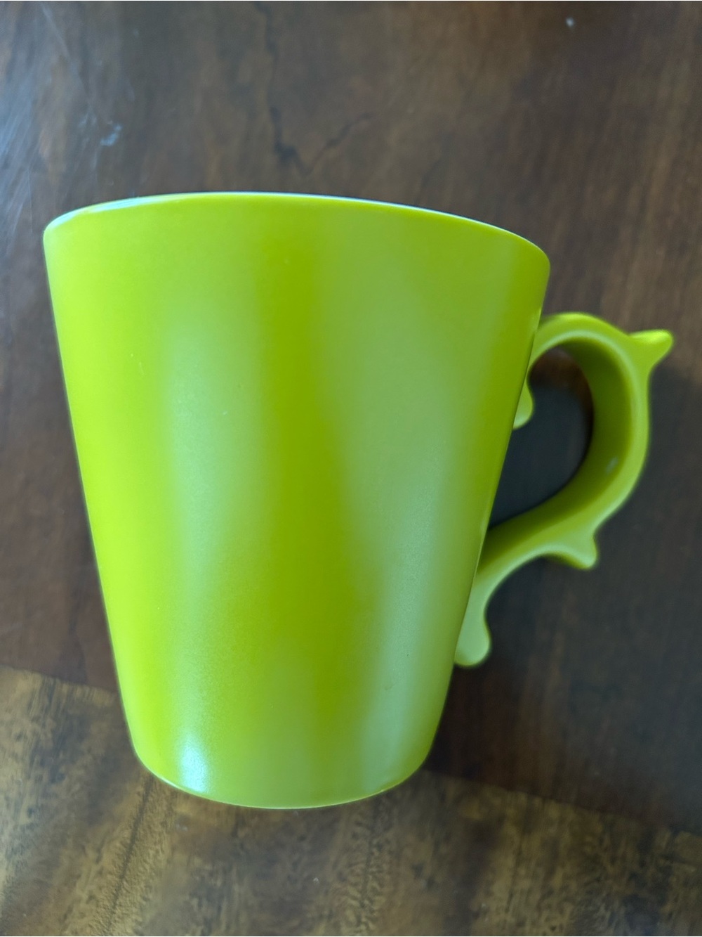 Tazo Chartreuse Green Ceramic Tea Cup with Decorative Handle